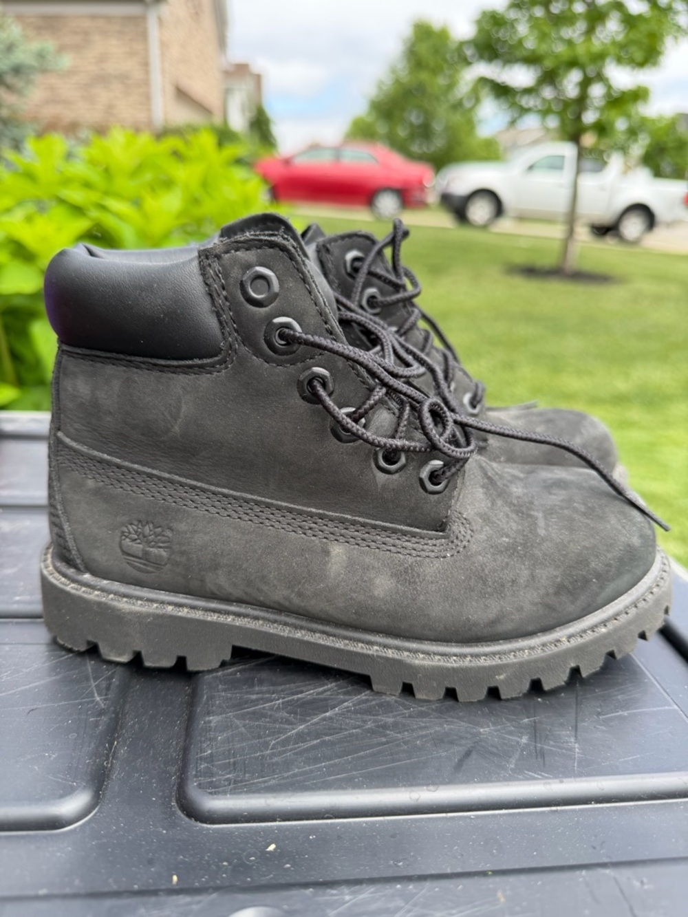 Timberland Toddler 6-Inch Premium Waterproof Boots - Black Nubuck - Size 12c